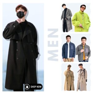 โค้ทผ้าวูล / โค้ทชามัวร์ / โค้ทขนแกะ / Trench Coat [ชาย]